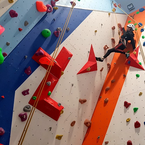 Rock climbing for a GCSE student